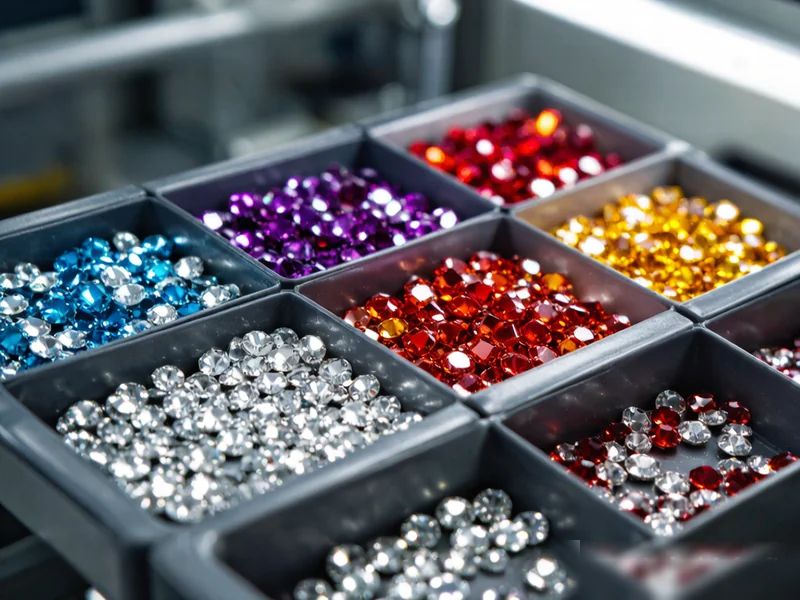 Hotfix rhinestone cutting and faceting process - precision machine cut glass rhinestones